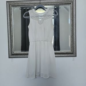 White Medium Creative Concepts Mini Dress